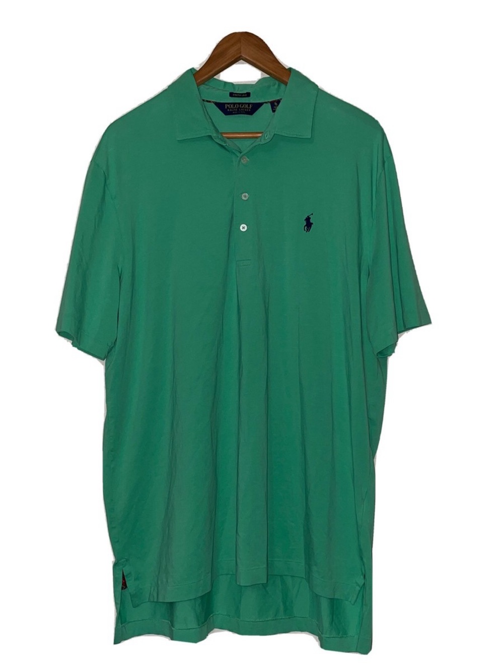 Polo Ralph Lauren Green Polo Vintage Navy Pony Logo T-shirt